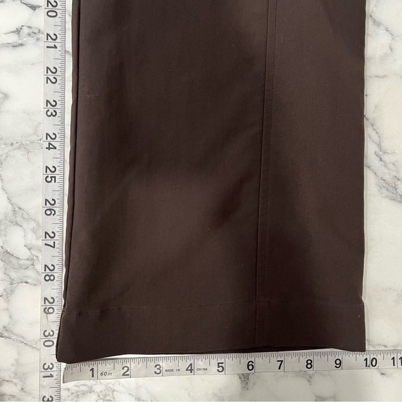 Patagonia chocolate brown hiking pants straight leg zipper pocket woman’s size 6 - Picture 9 of 11